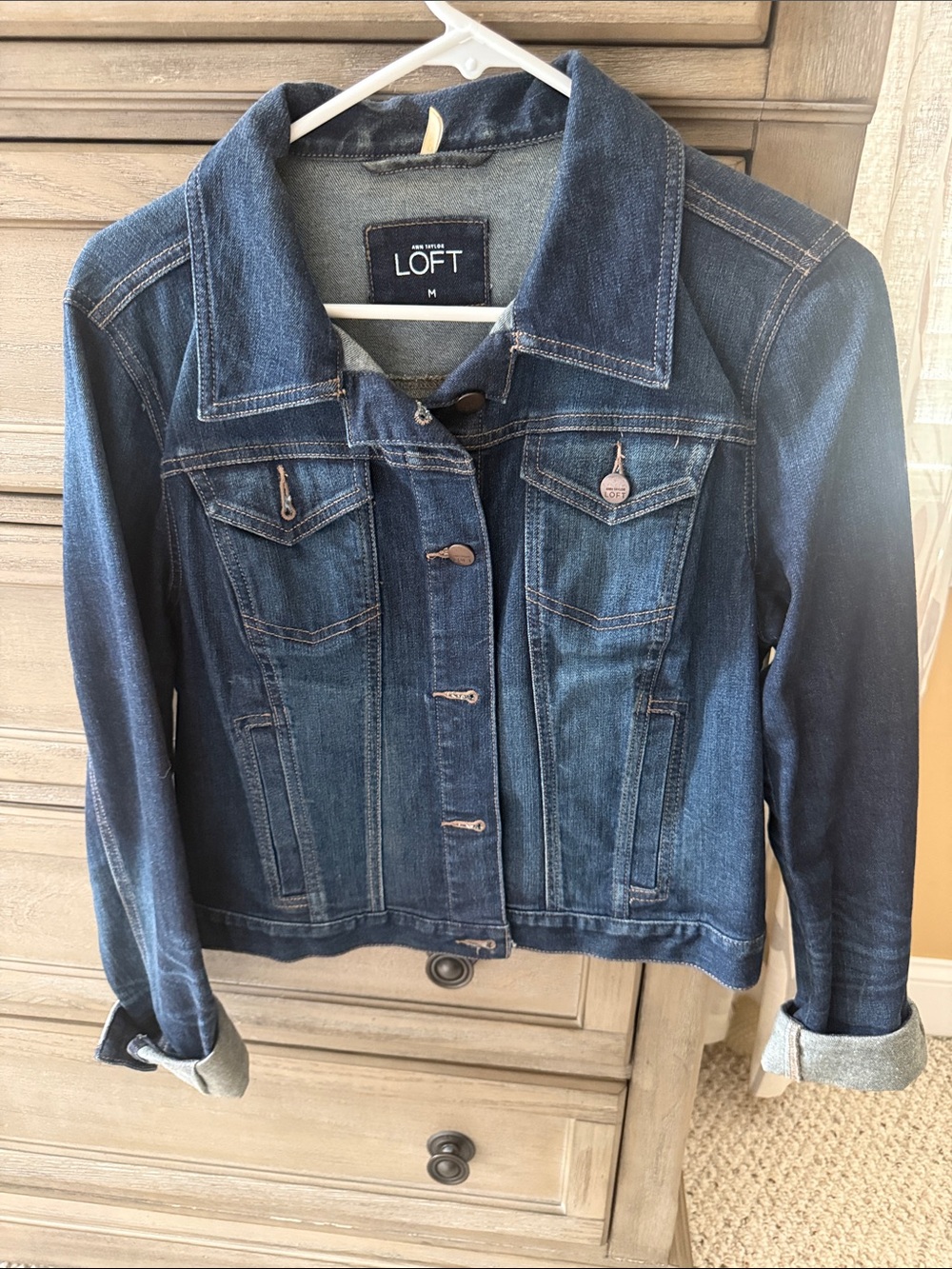 LOFT Dark Indigo Denim Jacket